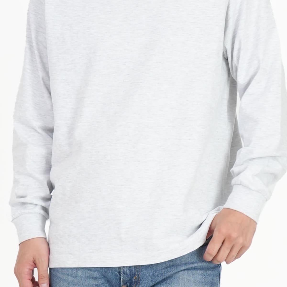 6.2オンス プレミアム ロングスリーブ Tシャツ(2.1インチリブ) | ビッグサイズ | 1枚 | 5913-01 | ライトブルー