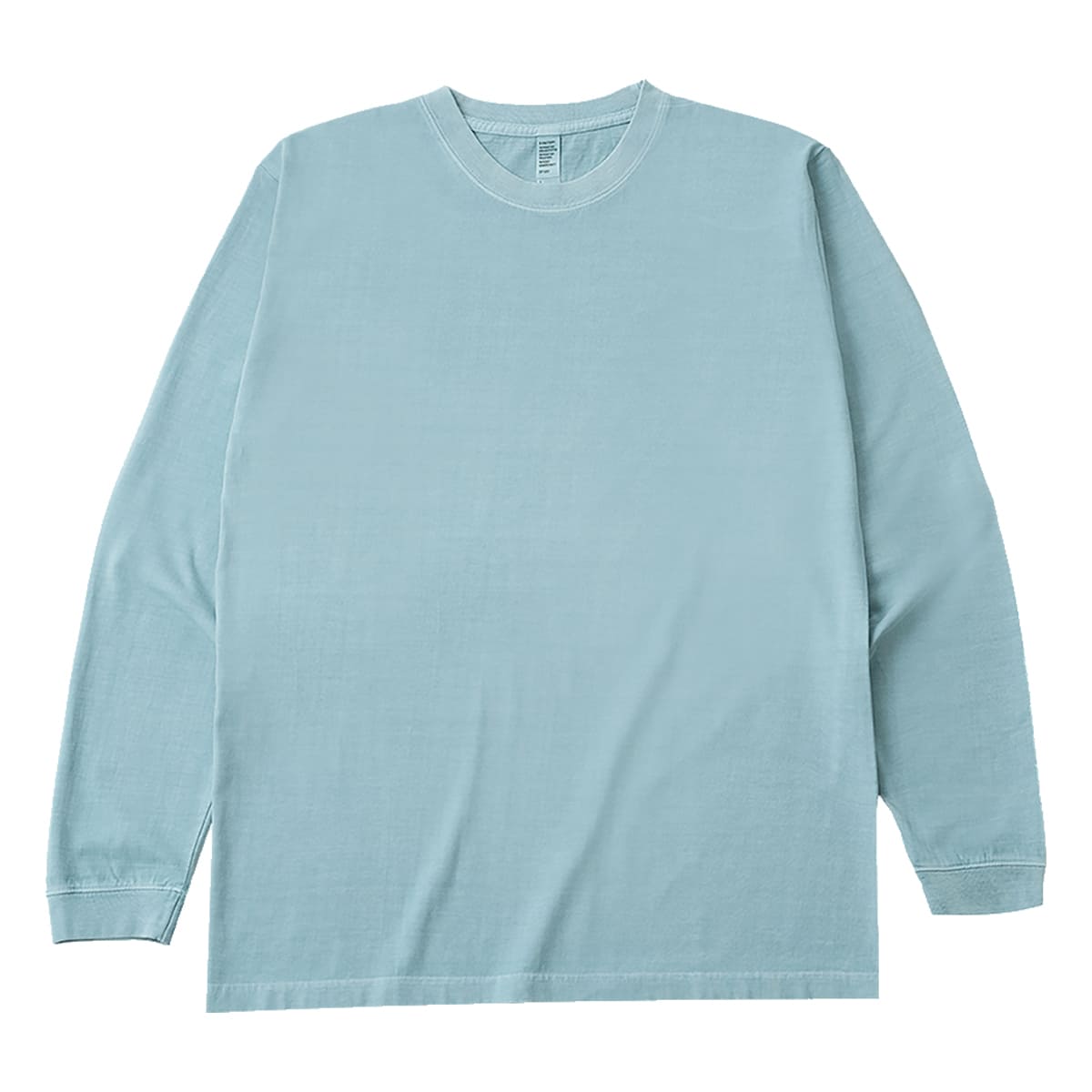 6.6オンス ロングスリーブガーメントダイTシャツ（1.6インチリブ