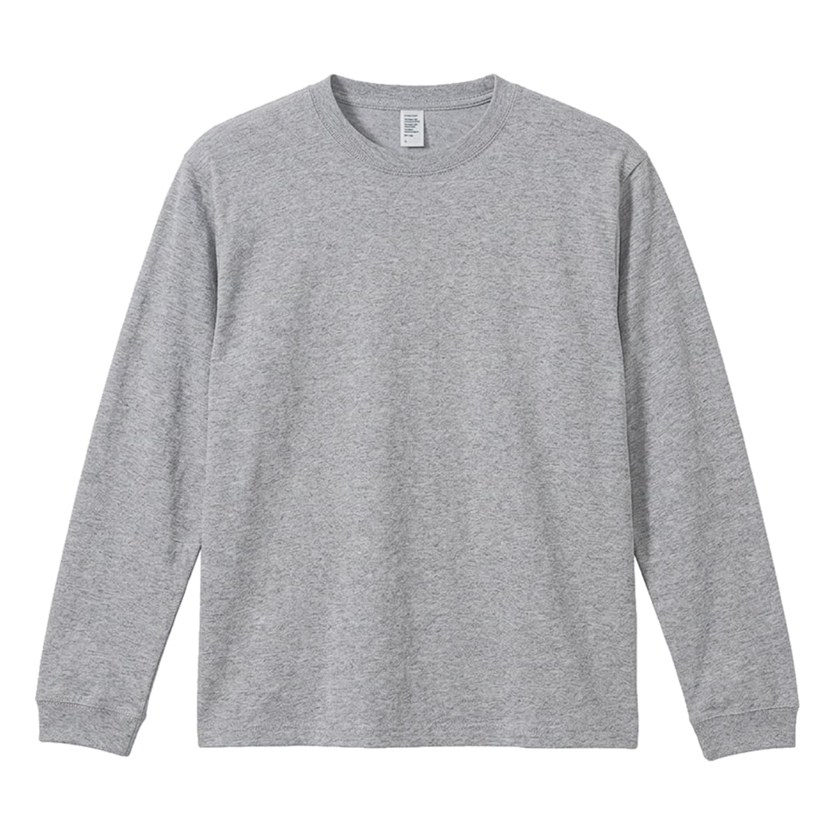 6.6オンス ロングスリーブコンフォートTシャツ(1.6インチリブ) | メンズ | 1枚 | DF1201 | 杢グレー