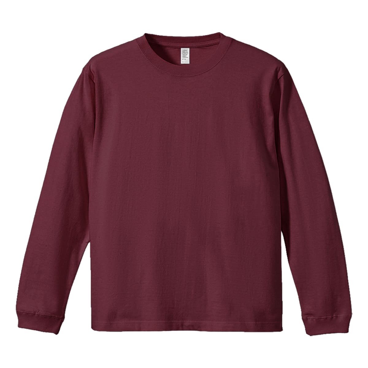 6.6オンス ロングスリーブコンフォートTシャツ(1.6インチリブ) | ビッグサイズ | 1枚 | DF1201 | バーガンディ