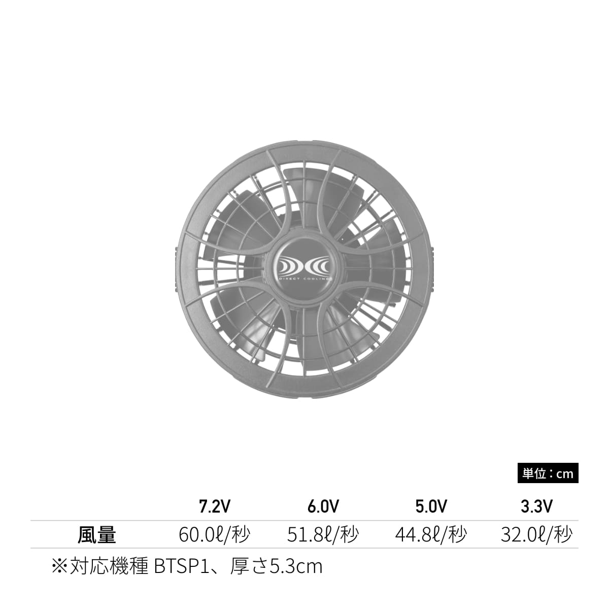 空調服ワンタッチファン | ユニフォーム | 1枚 | FAN2400 | ブラックxブルー