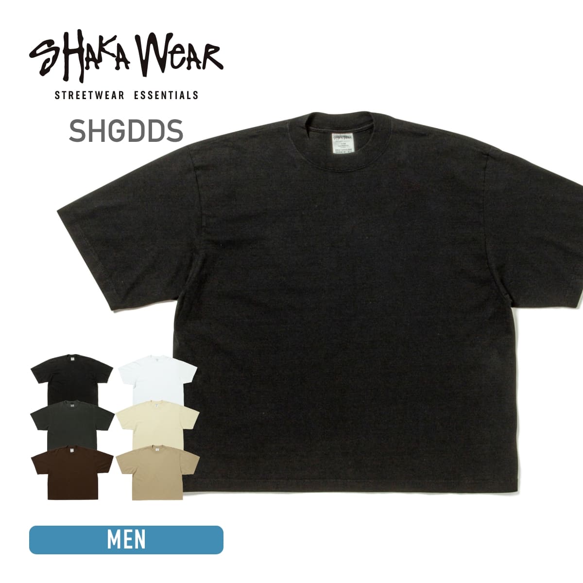 7.5oz ガーメントダイ ドロップショルダーTシャツ | メンズ | 1枚 