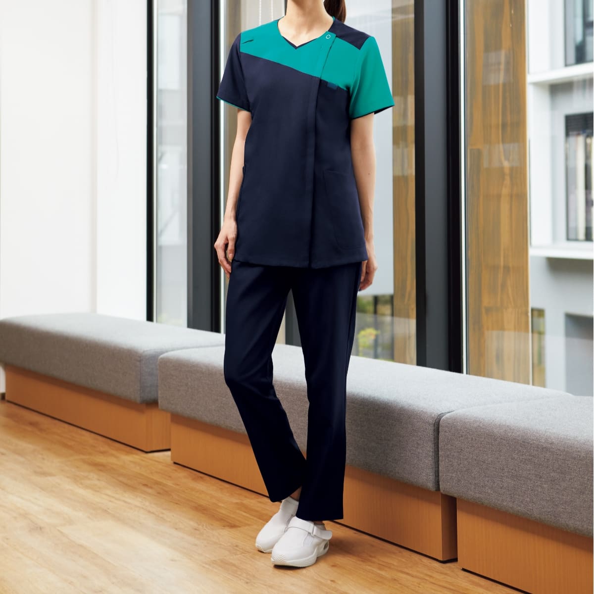 レディスパンツ | 医療介護ユニフォーム | 1枚 | 6016SC | ダークネイビー