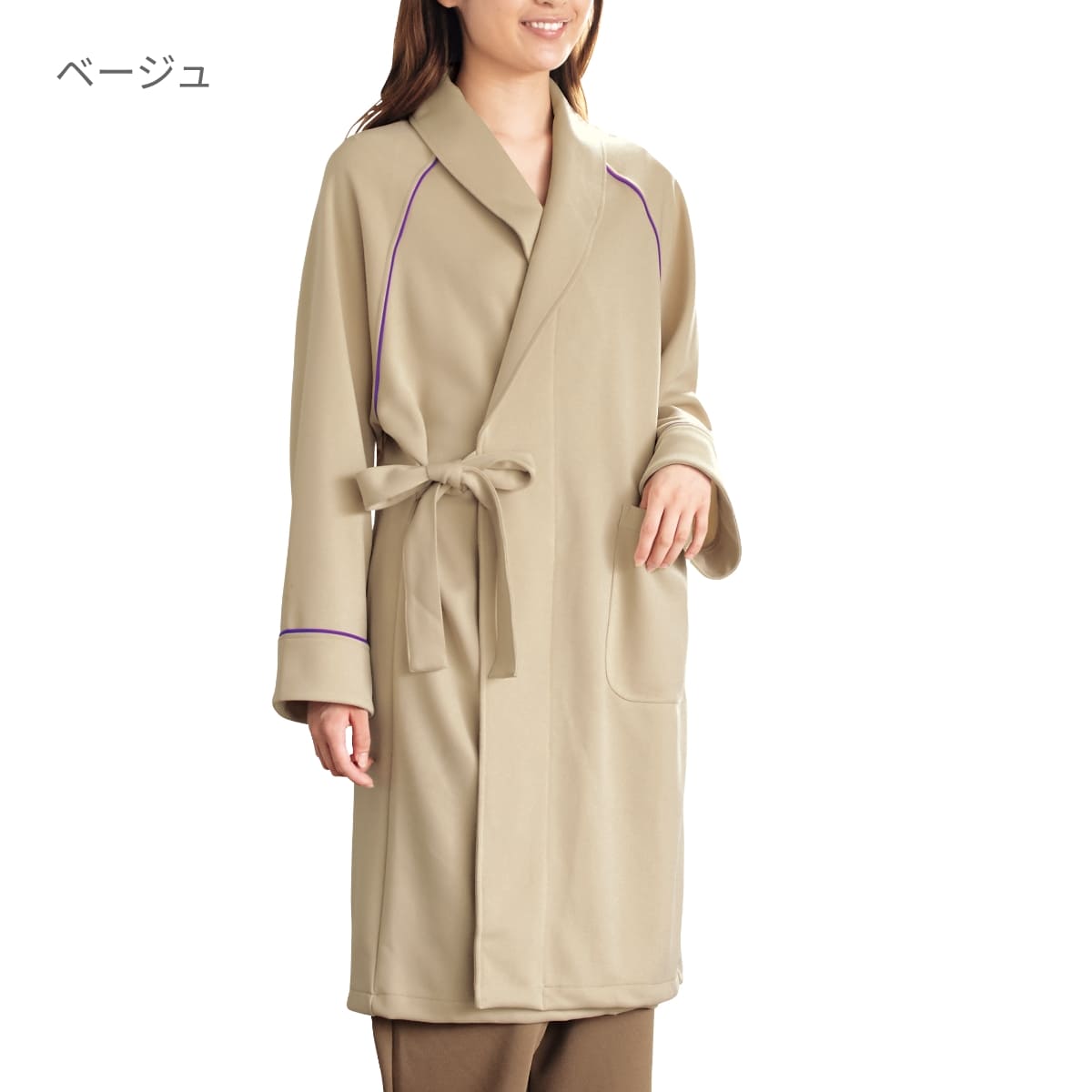 検診衣(ガウン) | ユニフォーム | 1枚 | 7021SK | ベージュ