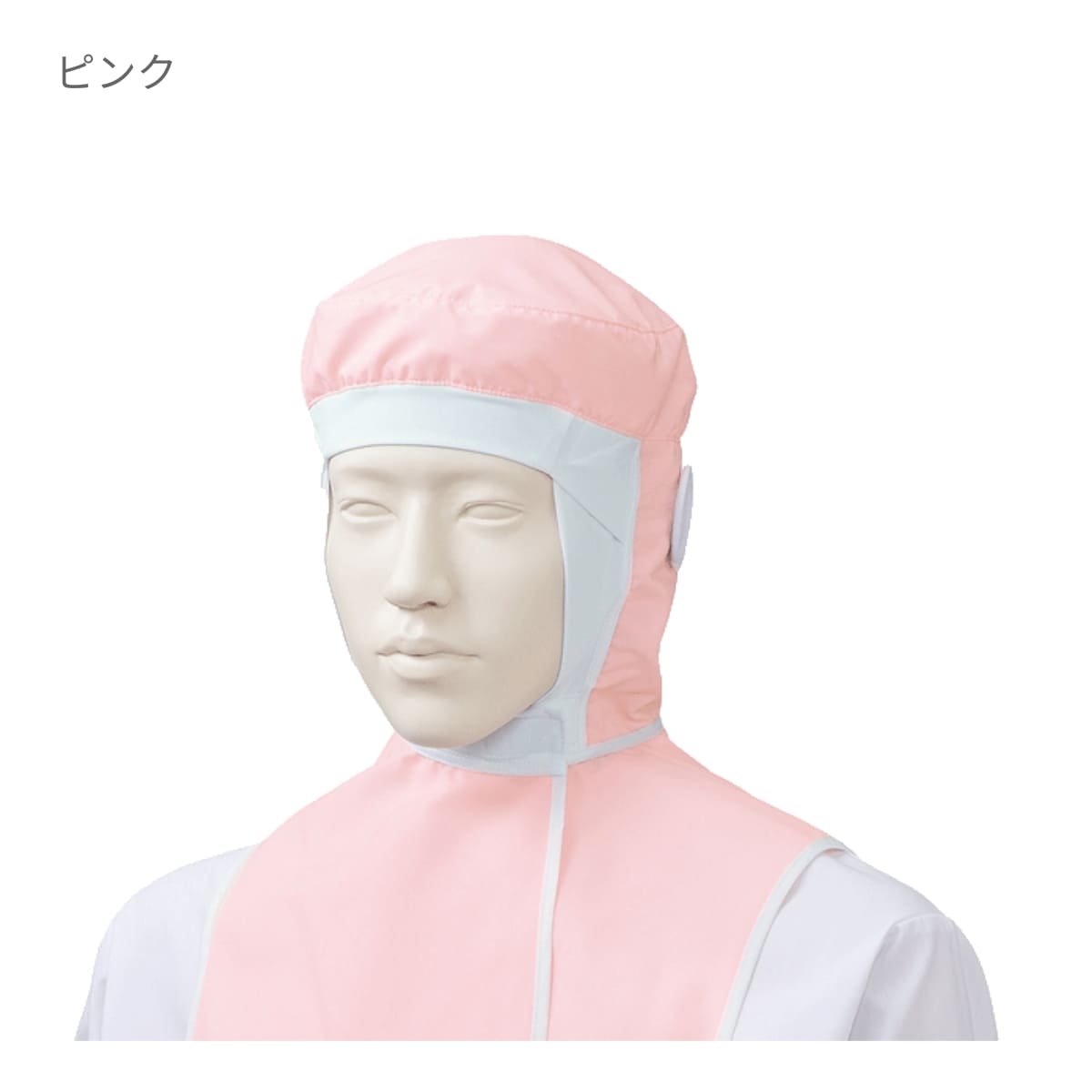 フード帽子(ケープ付・ツバなし)(1枚入) | ユニフォーム | 1枚 | KZN482 | ホワイト