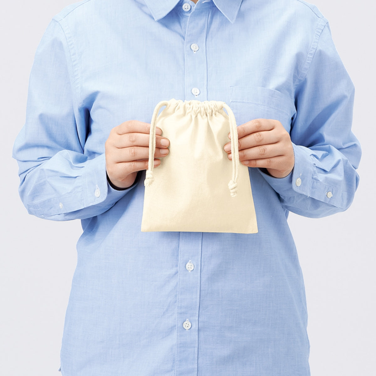 コットン巾着(S) | ノベルティ(小物) | 1枚 | TP-0036 | ナチュラル