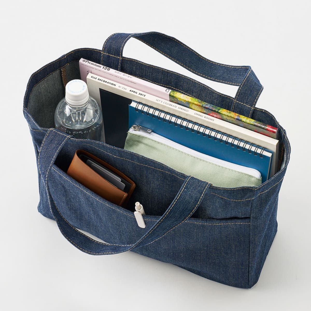 デニムフロントポケットトート | ノベルティ(小物) | 1枚 | TR-1376 | インディゴ