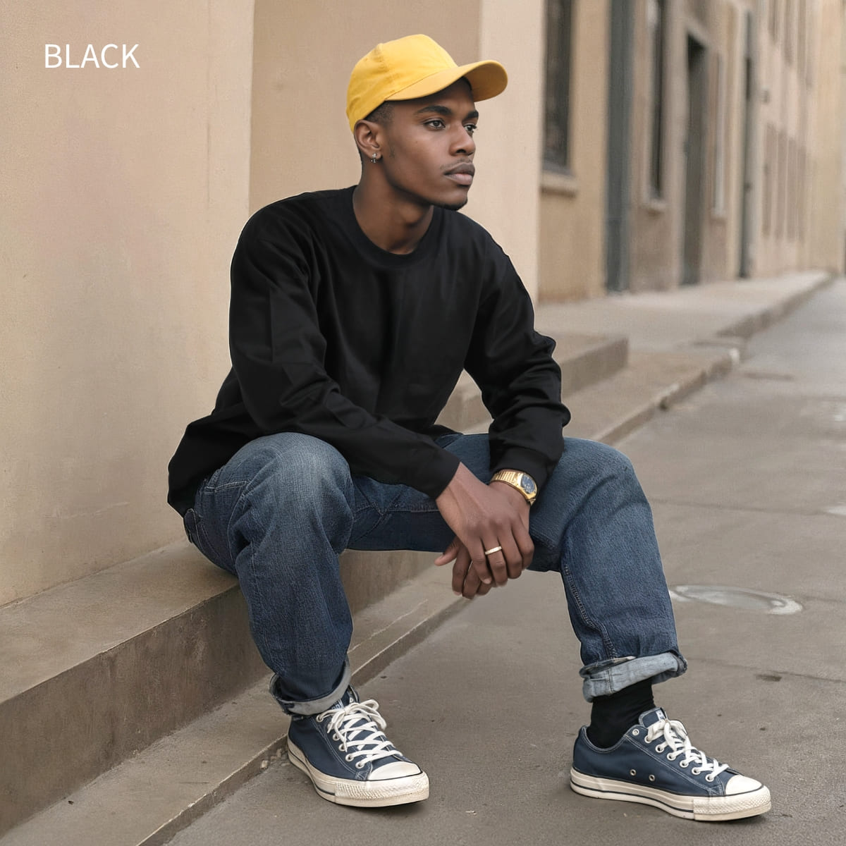 9.8oz Super Heavy Essentials LS/T | メンズ | 1枚 | 211 | BLACK