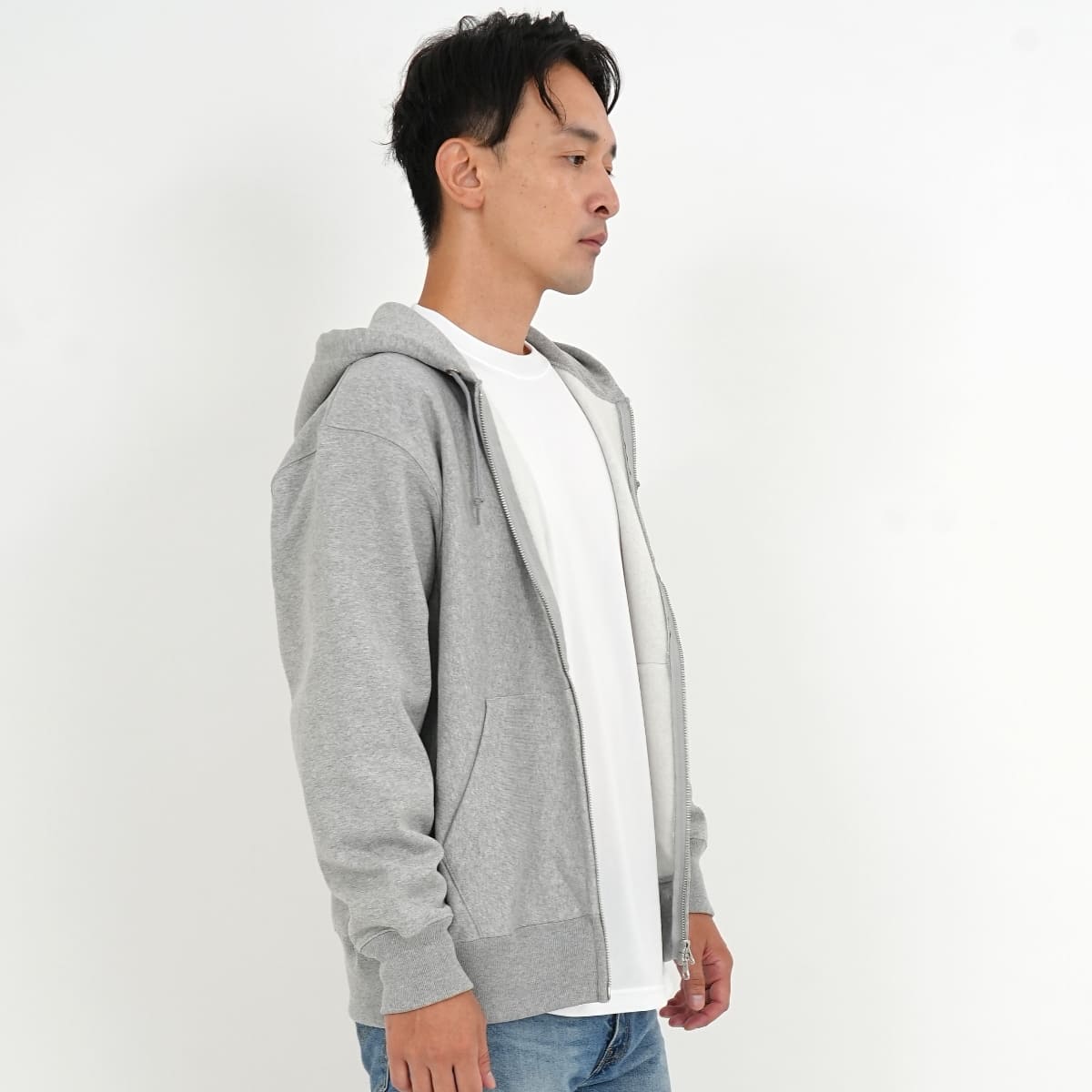 12.0オンス 裏起毛ヘビージップパーカー | メンズ | 1枚 | 00229-FVZ | 杢グレー