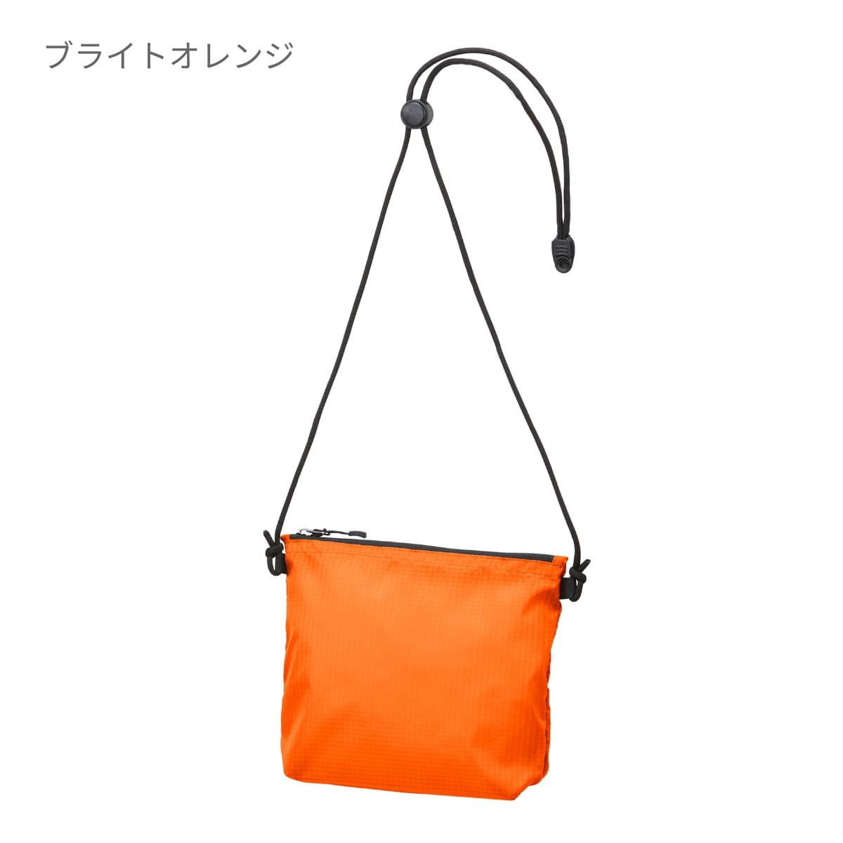 ライトナイロン リップストップ サコッシュ | ノベルティ(小物) | 1枚 | 1420-01 | ブラック