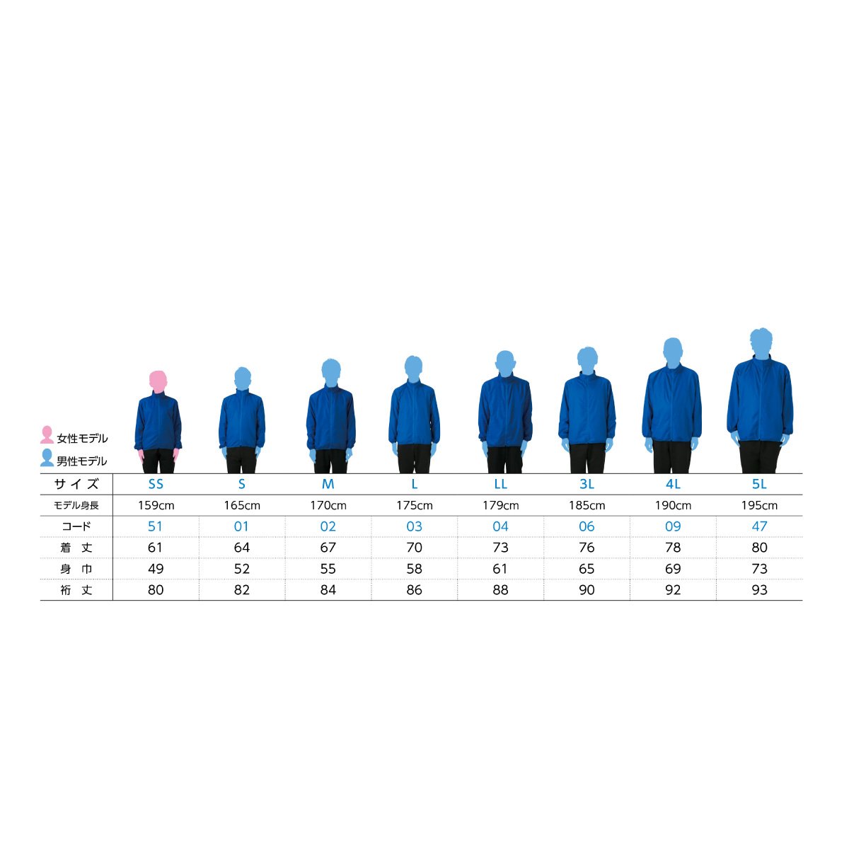 ライトジャケット | ビッグサイズ | 1枚 | 00237-LJ | ネイビー