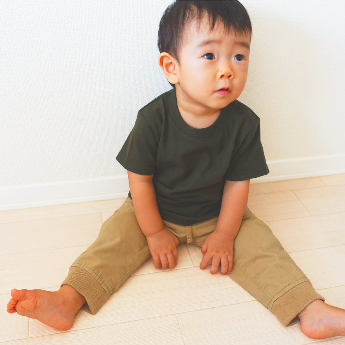 5.6オンス ヘビーウェイトベビーTシャツ | キッズ | 1枚 | 00103-CBT | アーミーグリーン