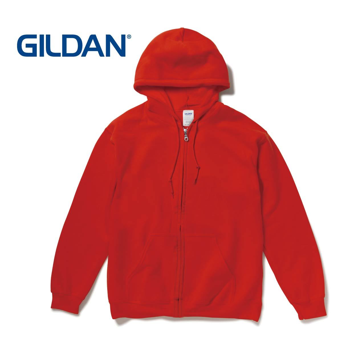 8.0 oz ヘビーブレンドZIPパーカー(YOUTH) | キッズ | 1枚 | 18600B | レッド