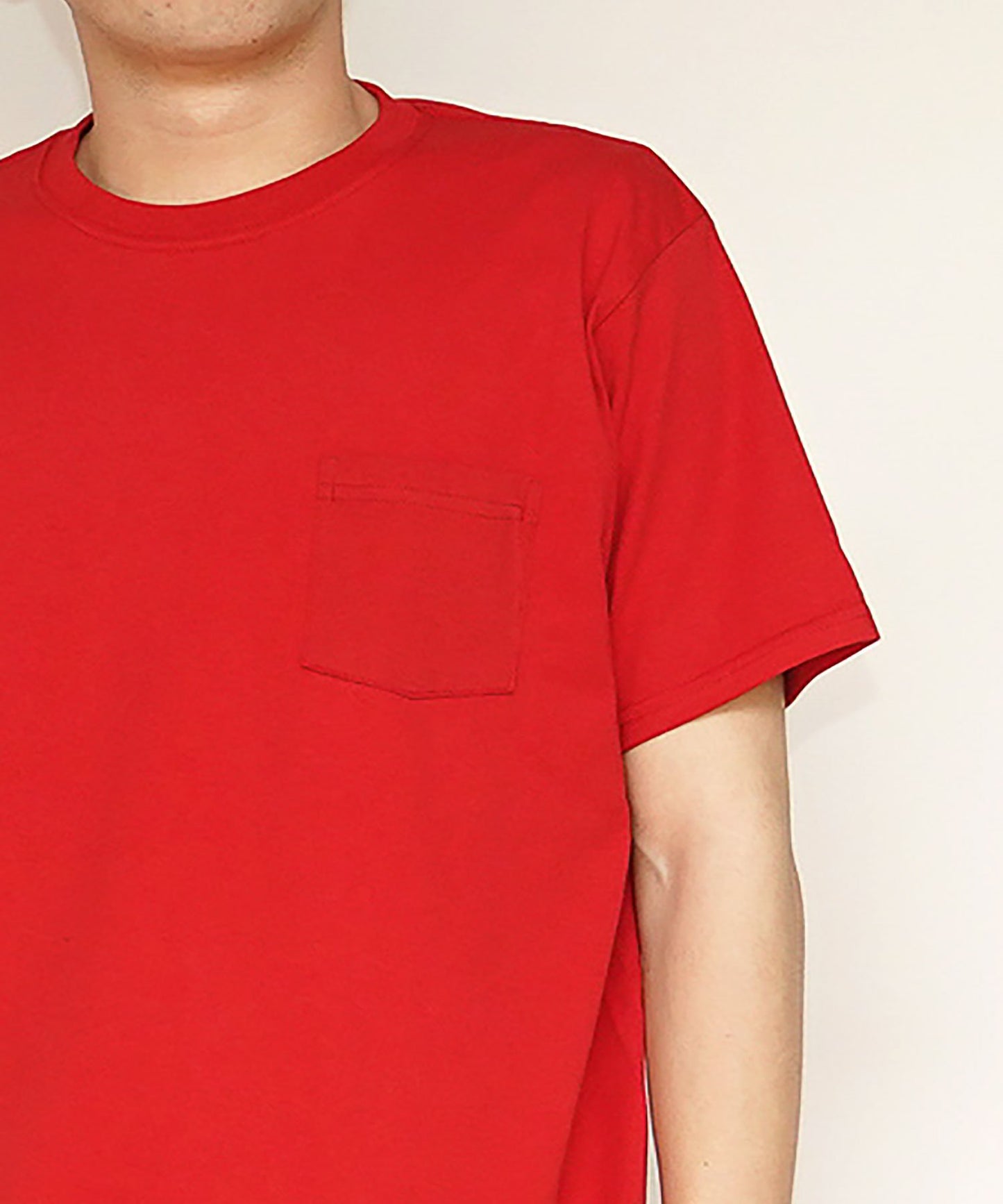 ポケット付きパックTシャツ2枚セット | メンズ | 02T | 3930PHD2 | ホワイト×トゥルーレッド