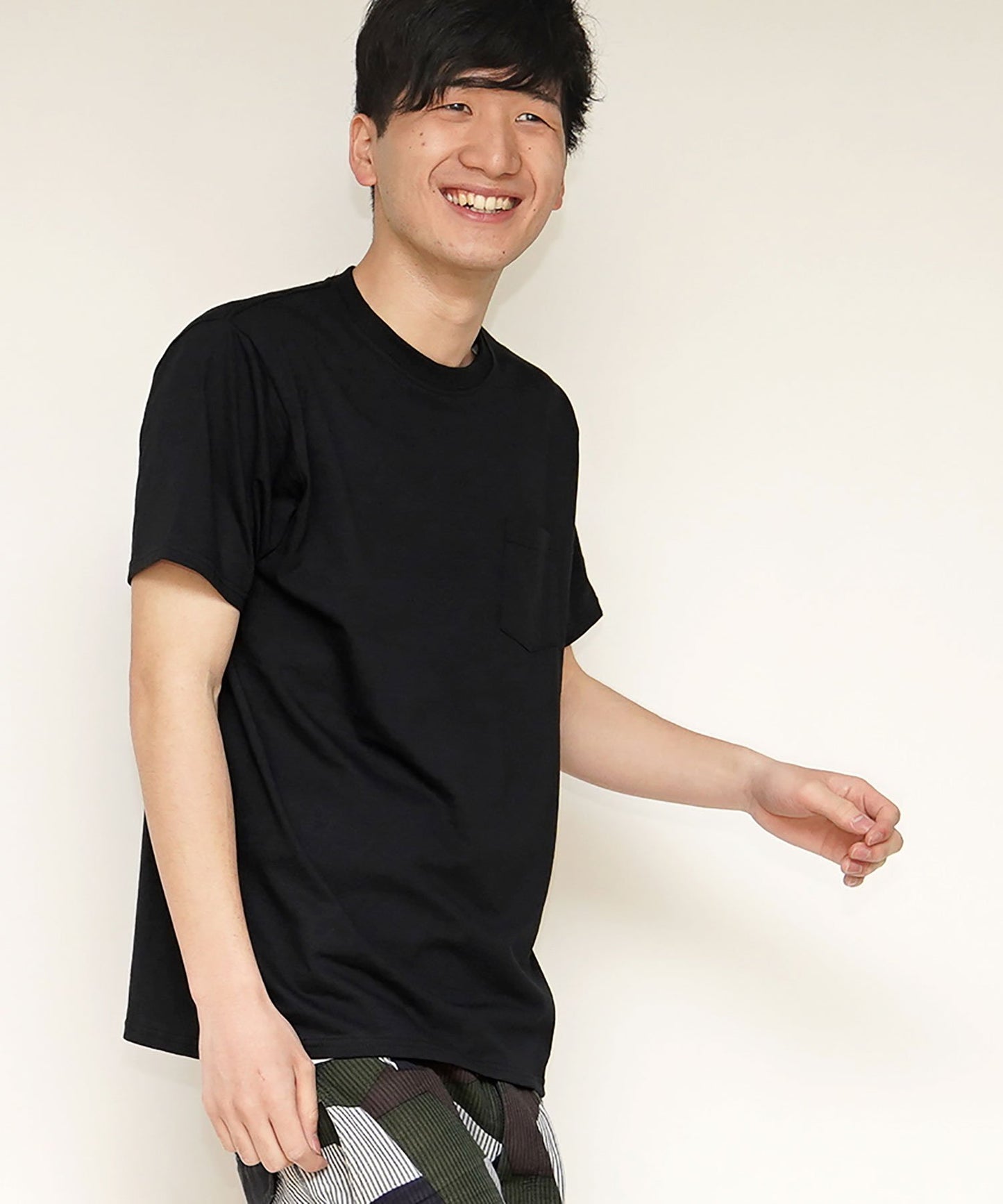 ポケット付きパックTシャツ2枚セット | メンズ | 02T | 3930PHD2 | ホワイト×ブラック