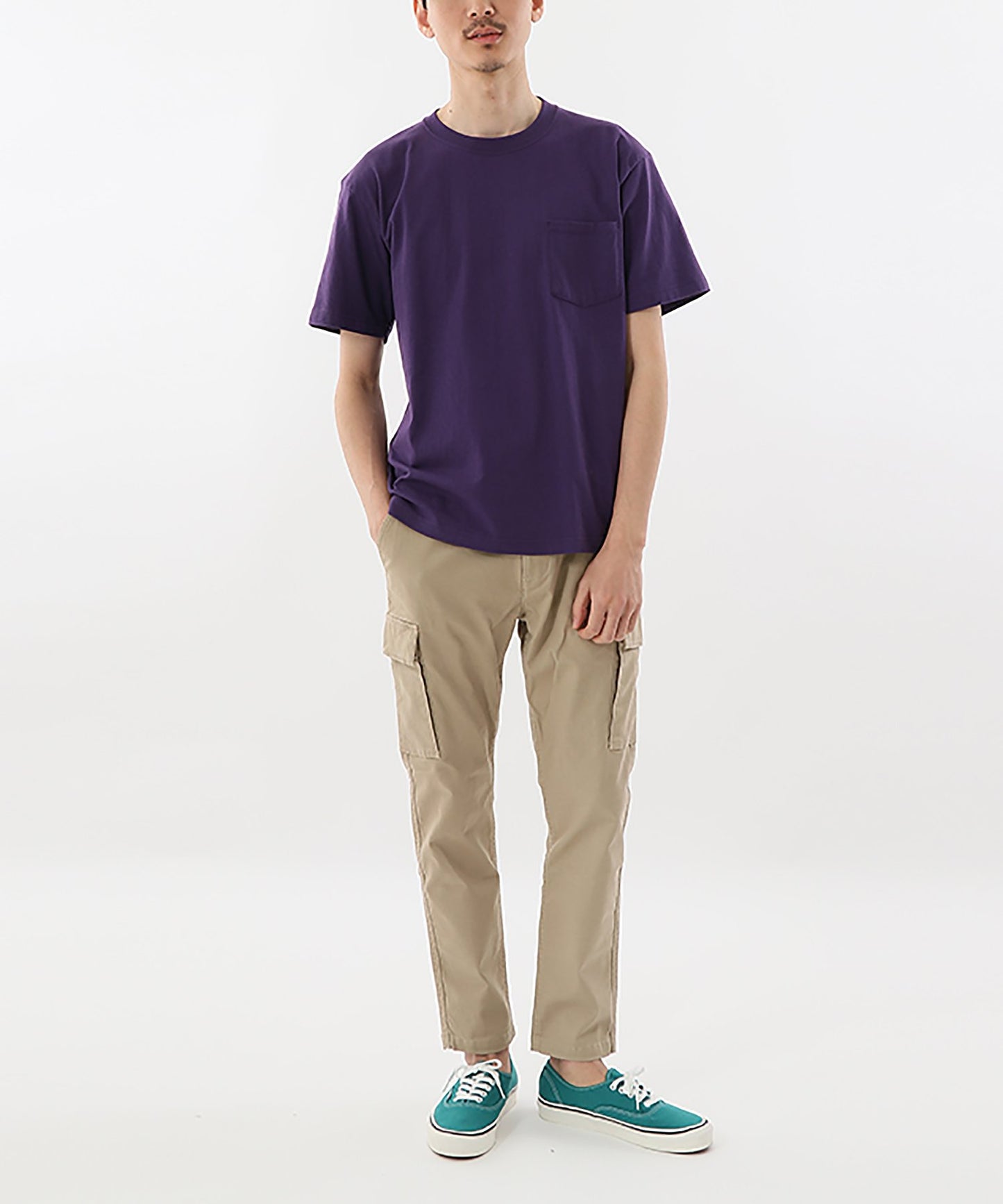 POCKET T-SHIRT | メンズ | 1枚 | H5190 | ダークパープル