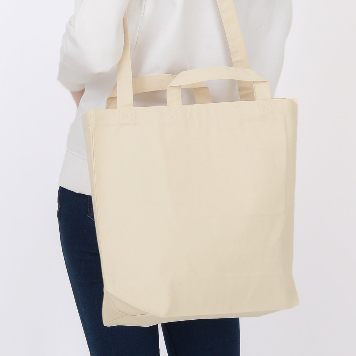 キャンバスショルダートート(ポケット付) | ノベルティ(小物) | 1枚 | 00779-TSH | ナチュラル