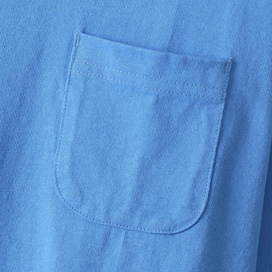 ポケット付き ロングスリーブTシャツ (C5-P401) T1011(ティーテンイレブン) | メンズ | 1枚 | C5-P401 | ライトブルー