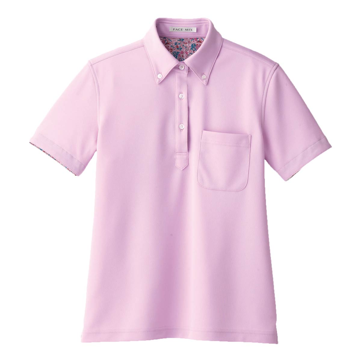 レディスポロシャツ(花柄 B) | レディース | 1枚 | FB4019L | ネイビー