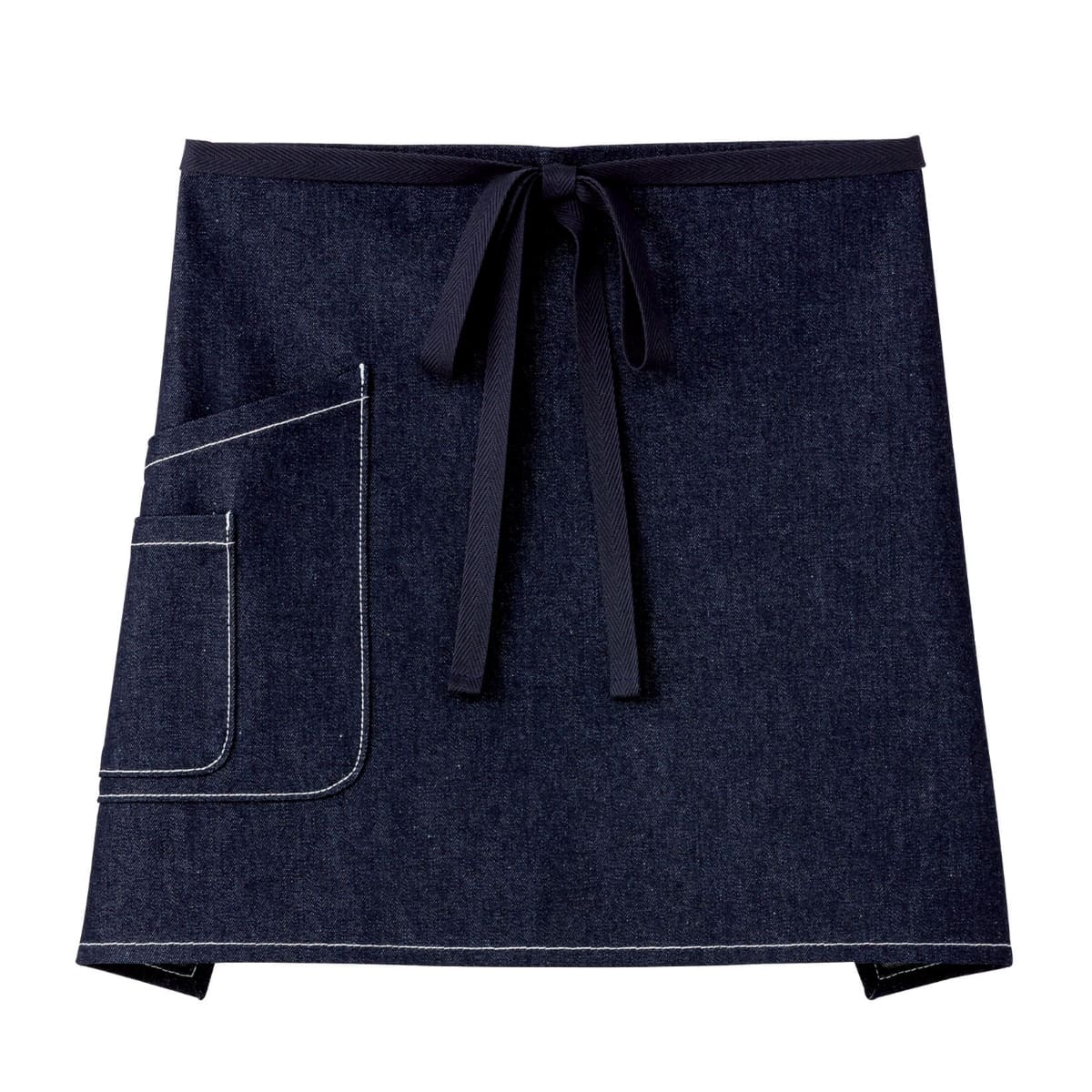 デニムサロンエプロン | カフェ・飲食店制服 | 1枚 | FK7153 | インディゴブルー