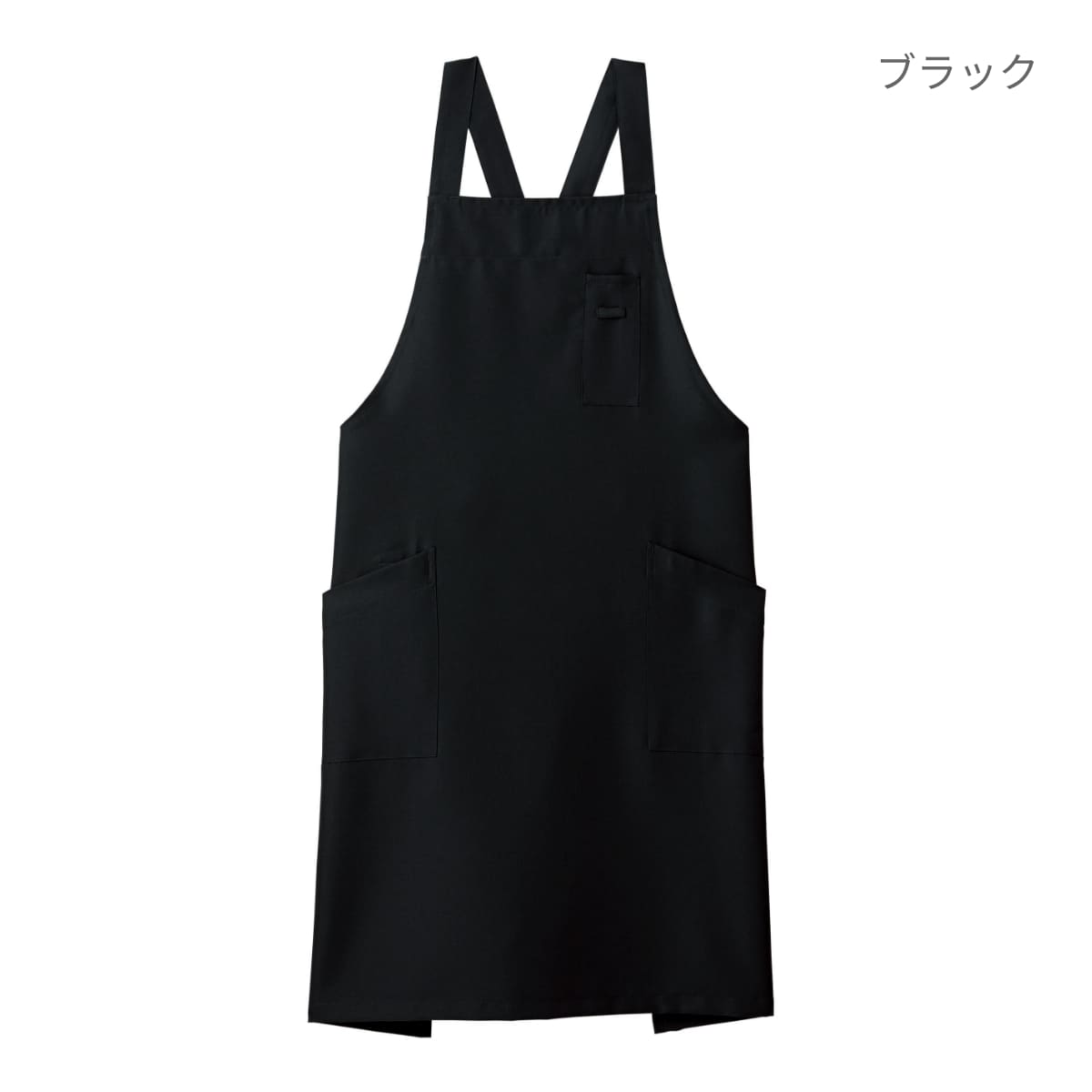 バッククロス胸当てエプロン | カフェ・飲食店制服 | 1枚 | FK7163 | ブラウン