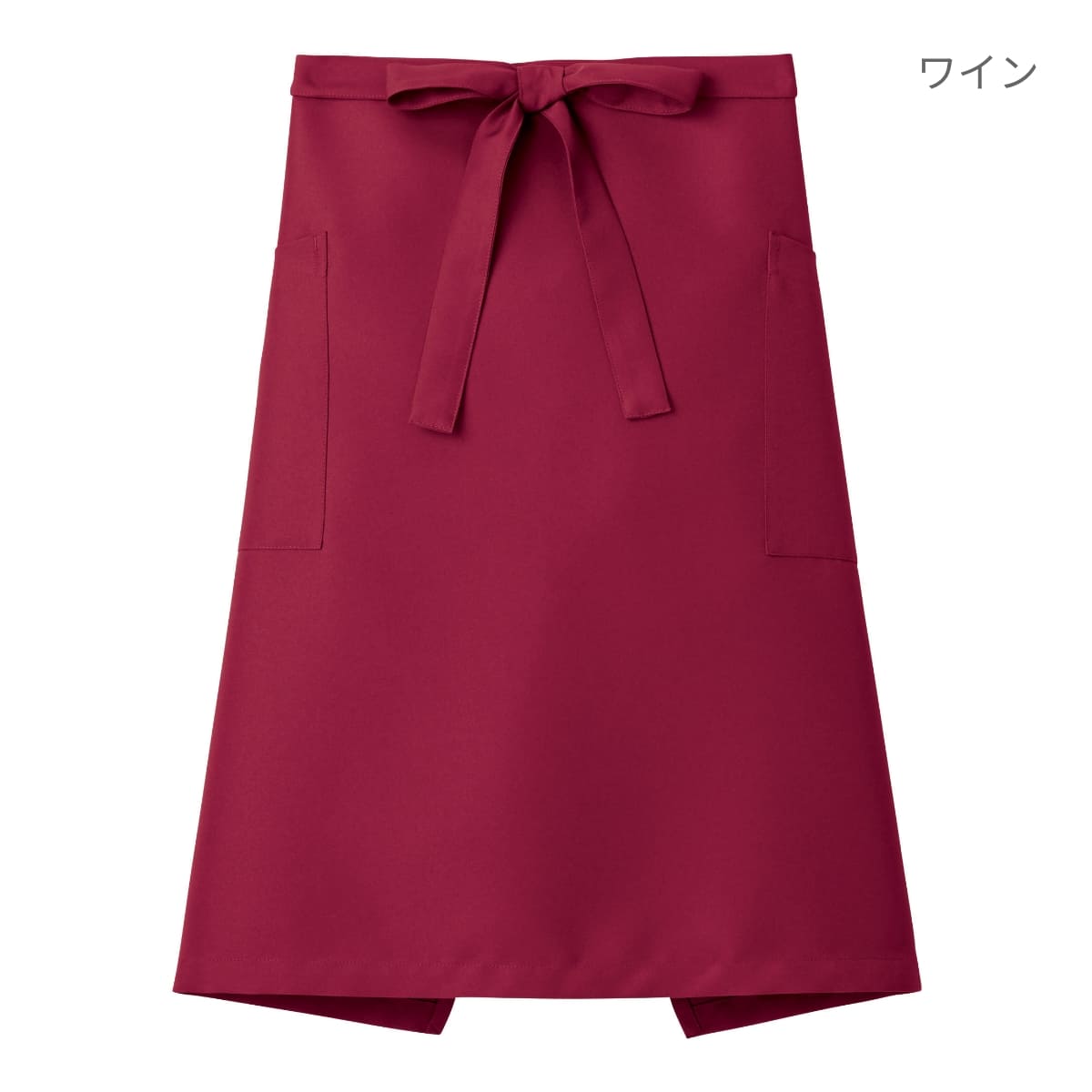 ミドルエプロン | カフェ・飲食店制服 | 1枚 | FK7170 | ブラック