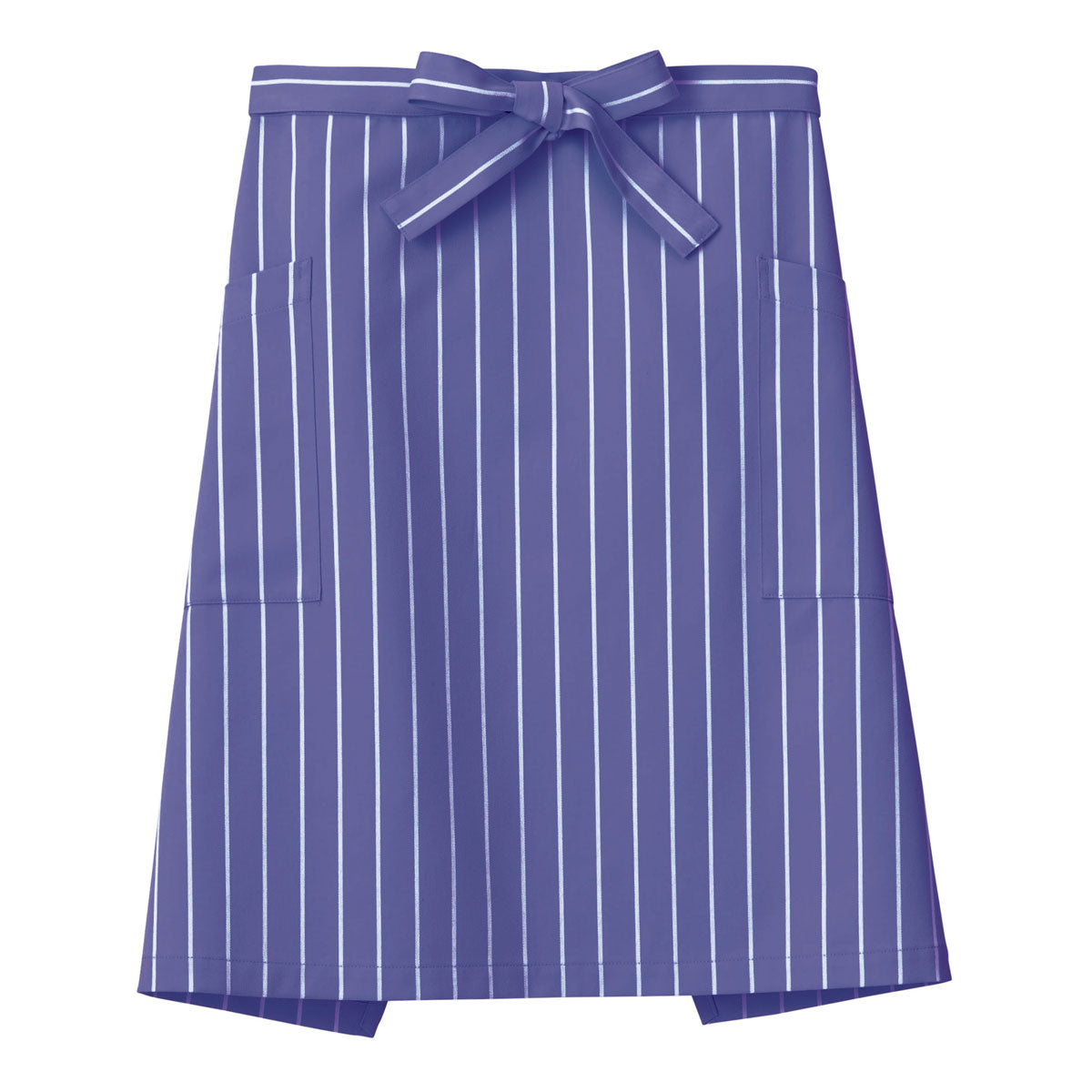 サロンエプロン(ストライプ) | カフェ・飲食店制服 | 1枚 | FK7162 | ブルー