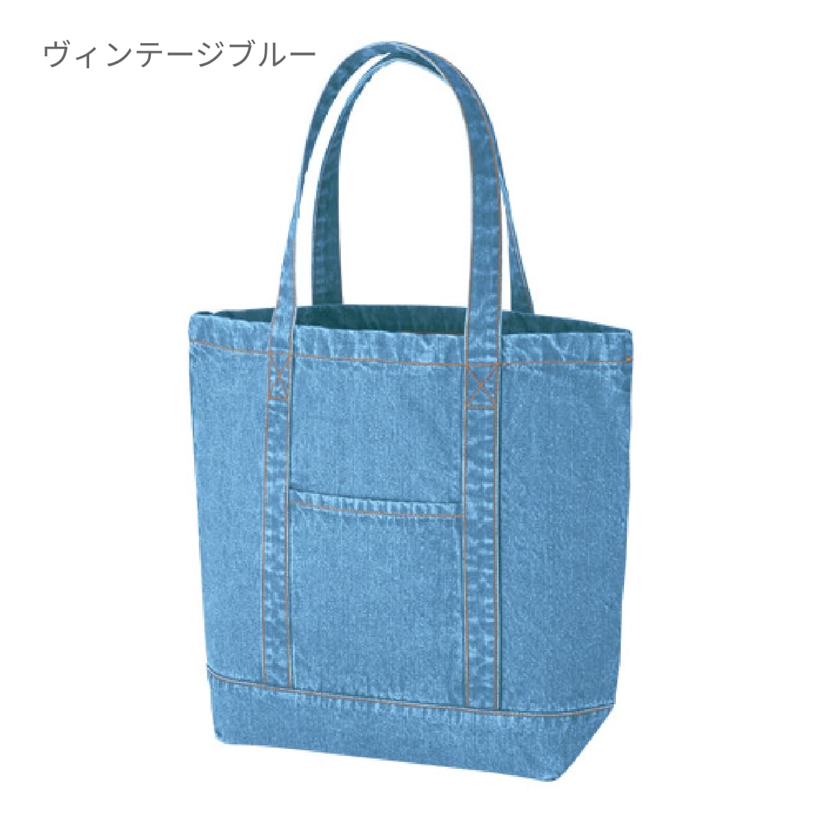 デニム ライントート(L) | ノベルティ(小物) | 1枚 | TR-0858 | ヴィンテージブルー