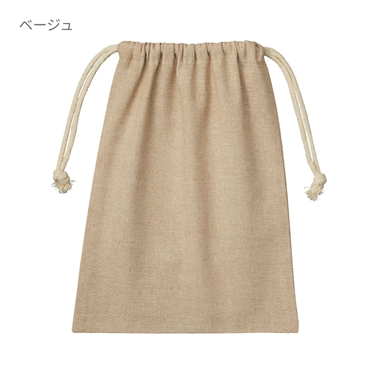 シャンブリック 巾着(M) | ノベルティ(小物) | 1枚 | TR-0977 | ベージュ