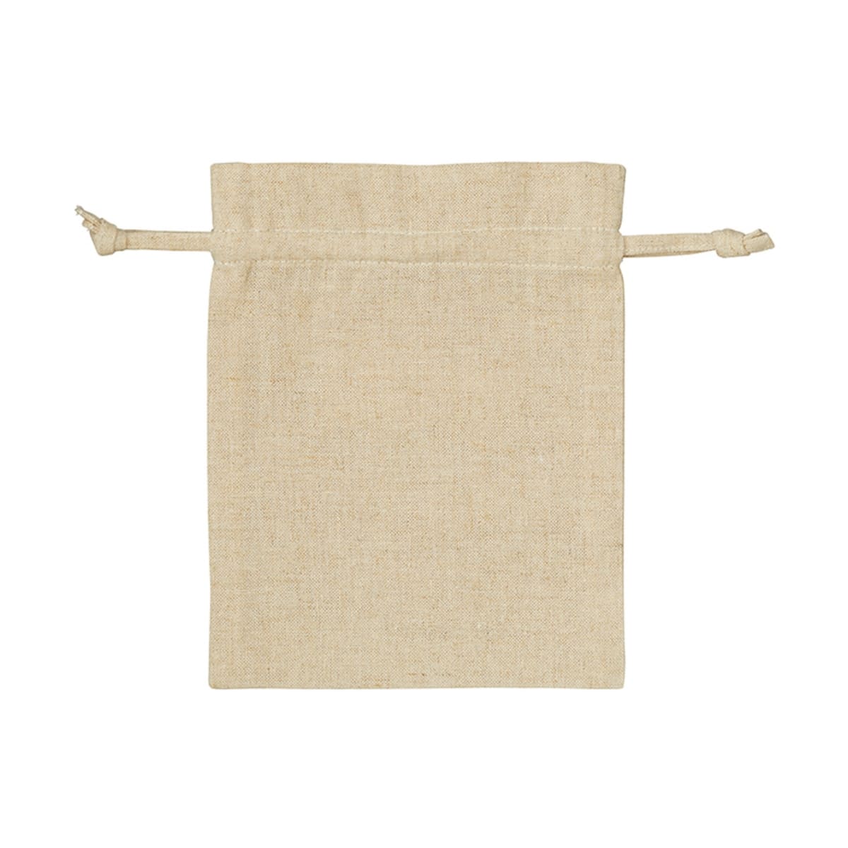 コットンリネン 巾着(S) | ノベルティ(小物) | 1枚 | TR-0985 | ナチュラルベージュ
