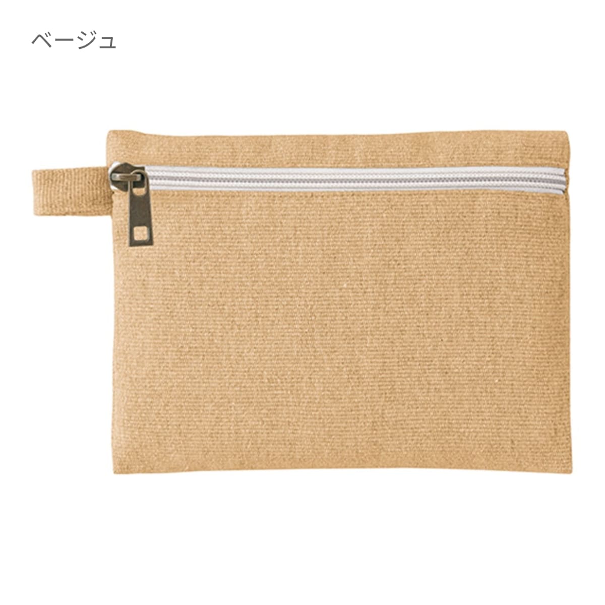 シャンブリック キャンバスフラットポーチ(S) | ノベルティ(小物) | 1枚 | TR-1194 | ベージュ