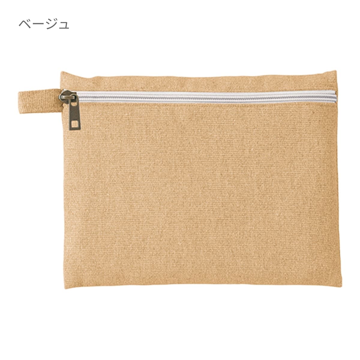 シャンブリック キャンバスフラットポーチ(M) | ノベルティ(小物) | 1枚 | TR-1195 | ネイビー