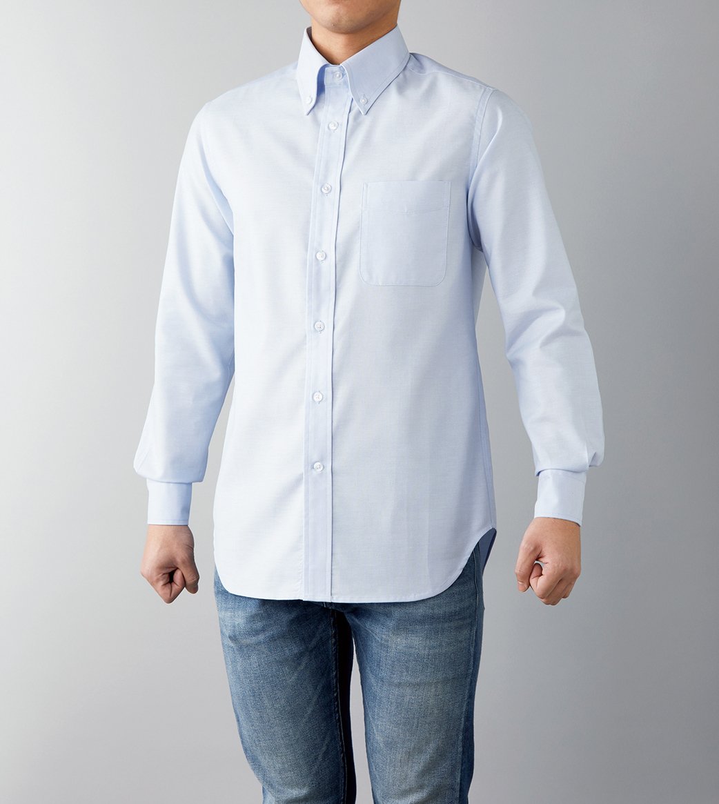 オックスフォード ボタンダウンシャツ | メンズ | 1枚 | OBD-200 | サックス