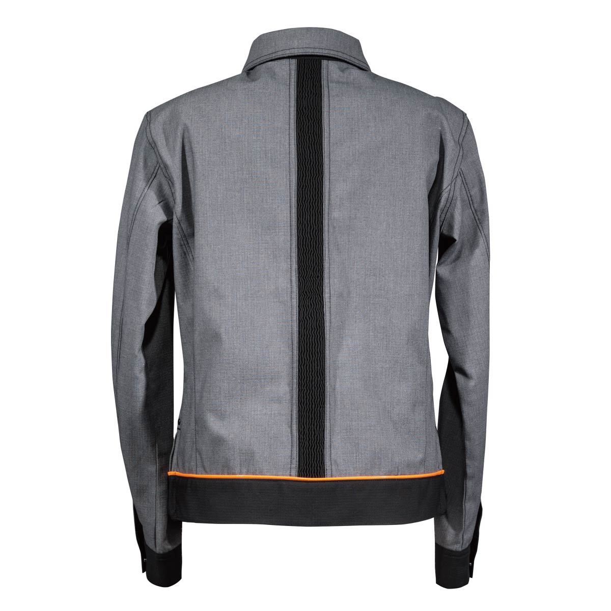 レディスバックプリーツブルゾン | 作業着 | 1枚 | RJ0303 | グレー