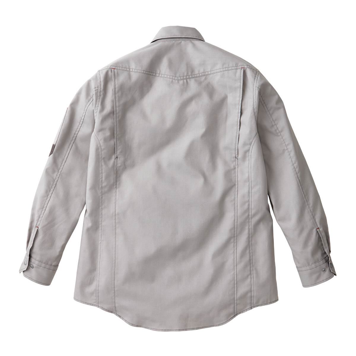 ユニセックス長袖シャツ | 作業着 | 1枚 | RS4904 | シルバーグレー