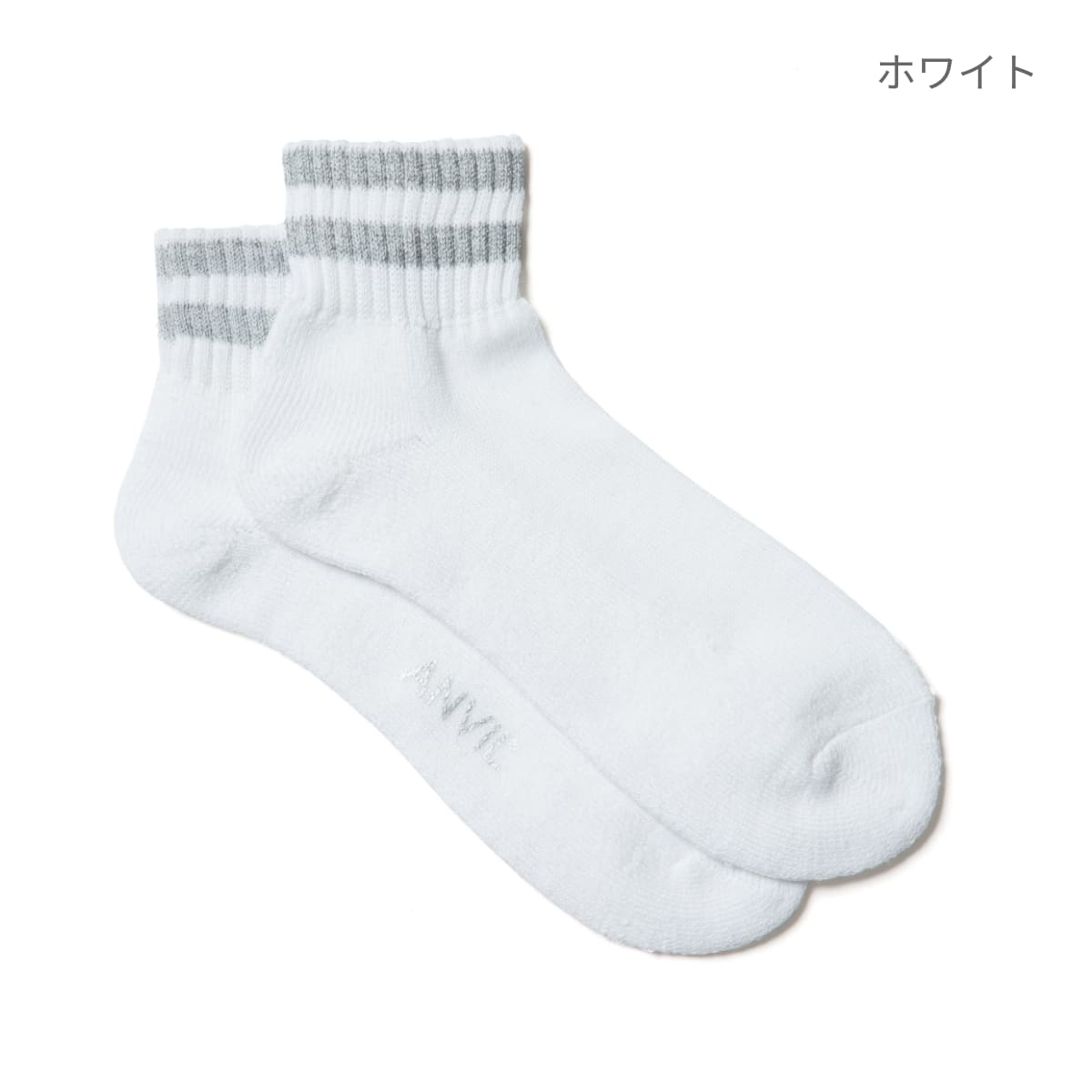 USA コットンリフレクターラインクオーターソックス | ノベルティ(小物) | 1枚 | AN400 | ブラック