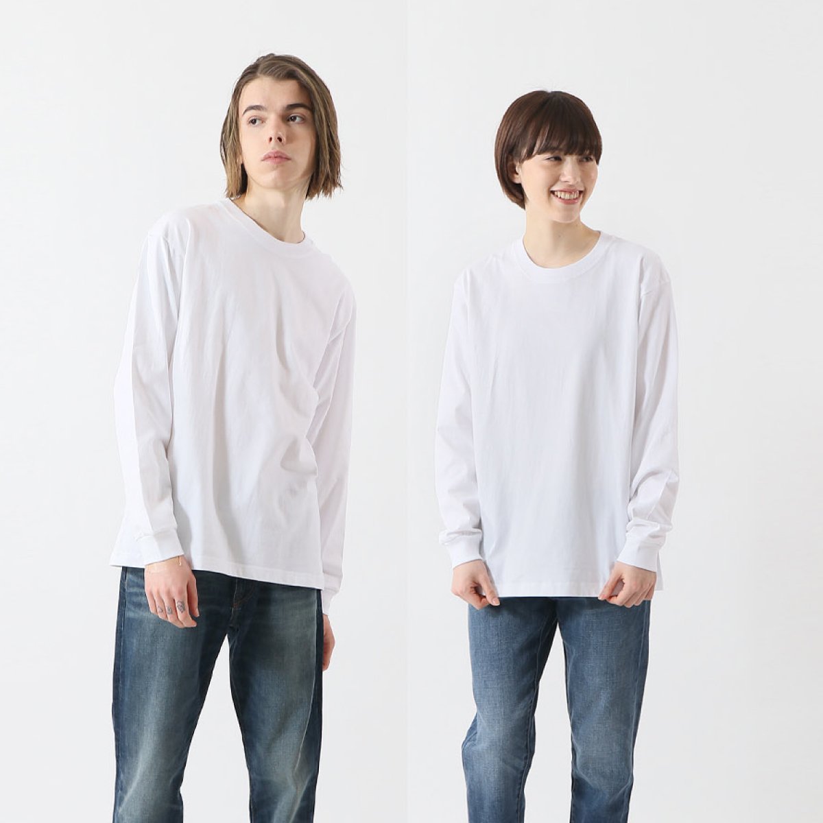 ビーフィーロングスリーブTシャツ BEEFY-T ヘインズ | ビッグサイズ | 1枚 | H5186L | ホワイト