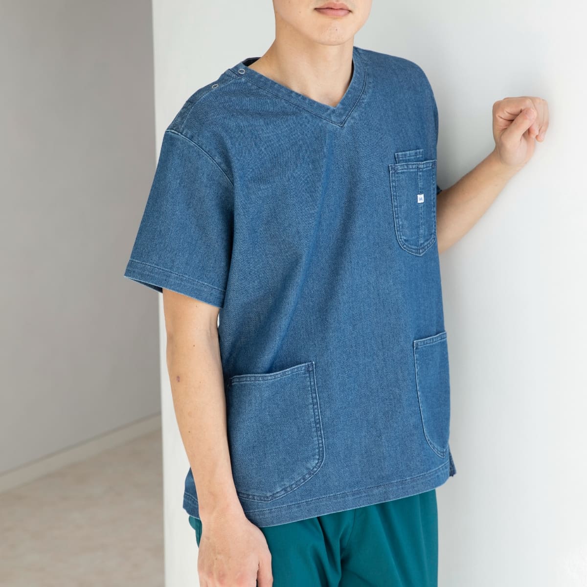 Lee メディカル ユニセックススクラブ | メディカルウェア | 1枚 | LMS49002 | インディゴネイビー