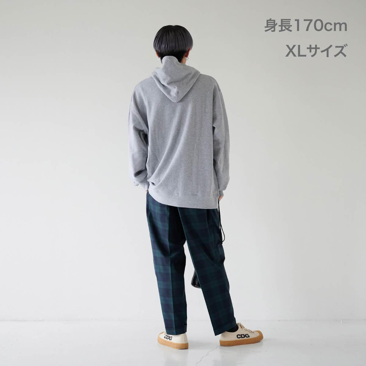 レギュラーPOパーカー 10.0oz | メンズ | 1枚 | tsm604s | ヘザーグレー