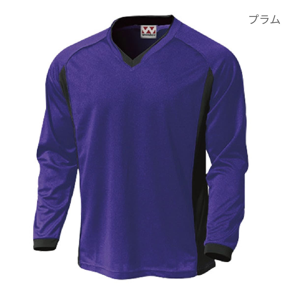 【送料無料】ベーシックロングスリーブサッカーシャツ | ユニフォーム | 1枚 | P1930 | プラム
