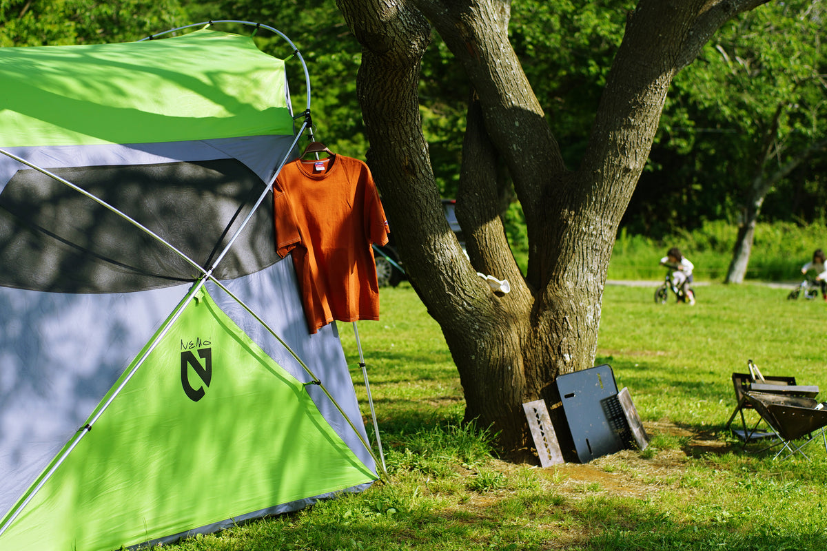 実際に比べてみました。『キャンプの時に着るTシャツ』