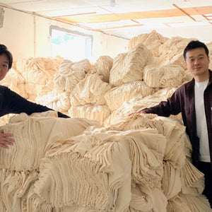 Tシャツの生地工場にて