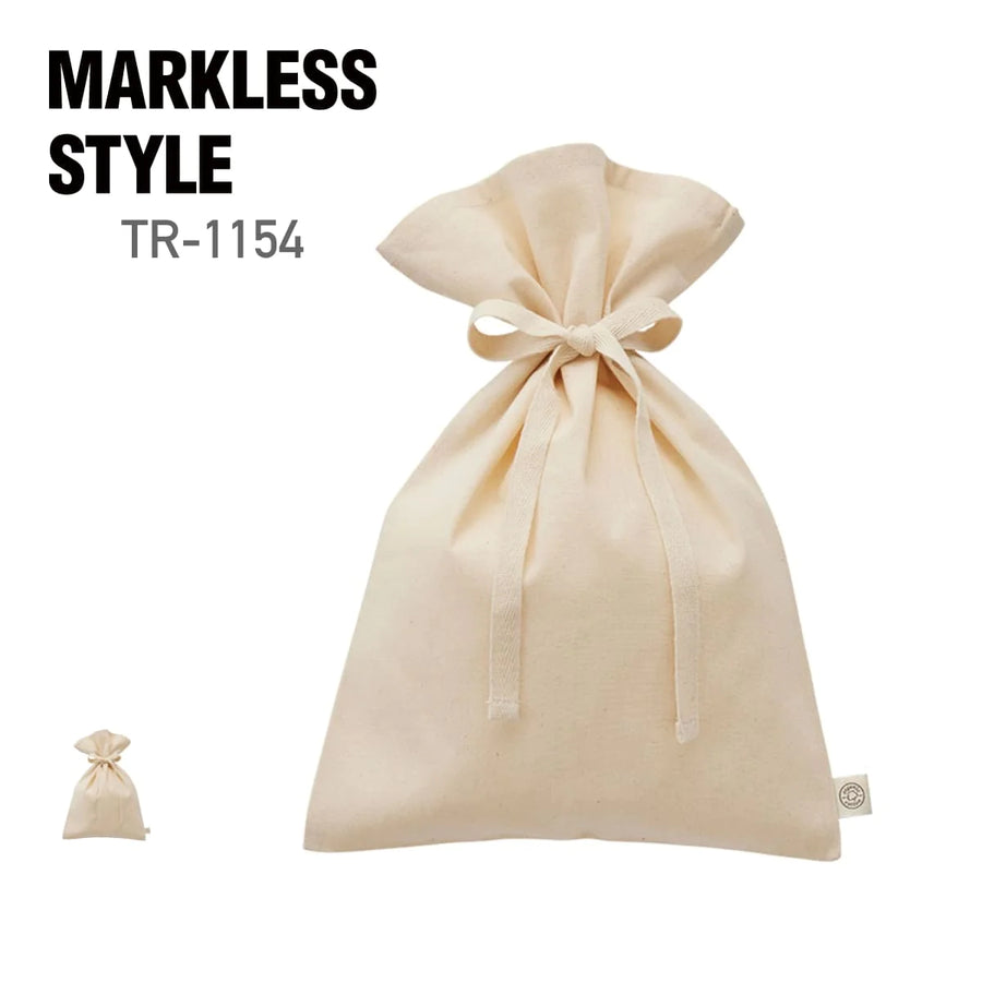 オーガニックコットン ラッピング巾着（M） | ノベルティ(小物)  | TR-1154 |  MARKLESS STYLE(マークレススタイル)