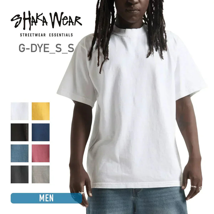 shaka wear 7.5OZ MAX HEAVYWEIGHT GARMENT DYE SHORTSLEEVE |G-DYE_S_S | SHAKA WEAR