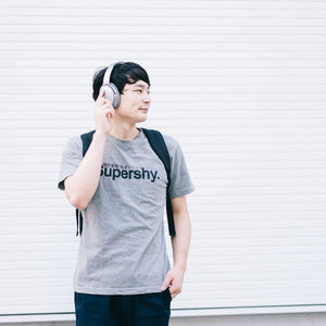 台湾の夜市で買ったパロT『Supershy極度害臊（恥ずかしい）』でコーディネートしてみる