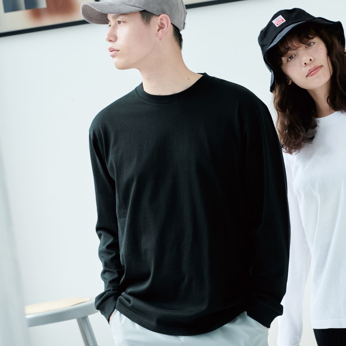 5.6オンス ヘビーウェイトLS-Tシャツ(+リブ) | ビッグサイズ | 1枚 | 00110-CLL | スモークブラック