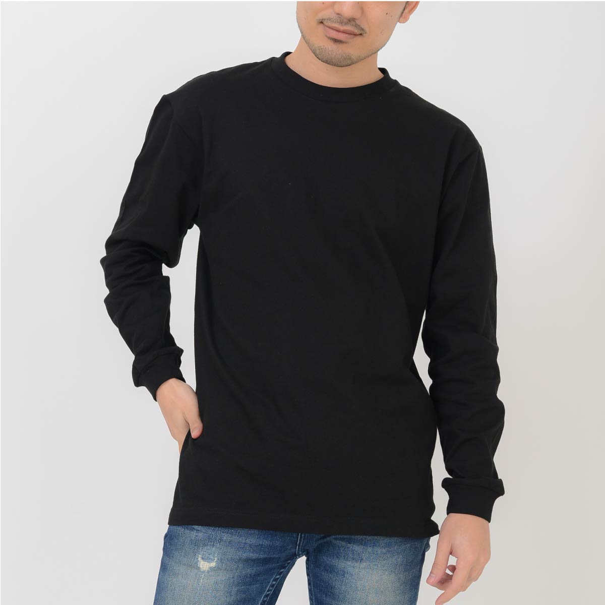5.6オンス ヘビーウェイトLS-Tシャツ(+リブ) | メンズ | 1枚 | 00110-CLL | アーミーグリーン