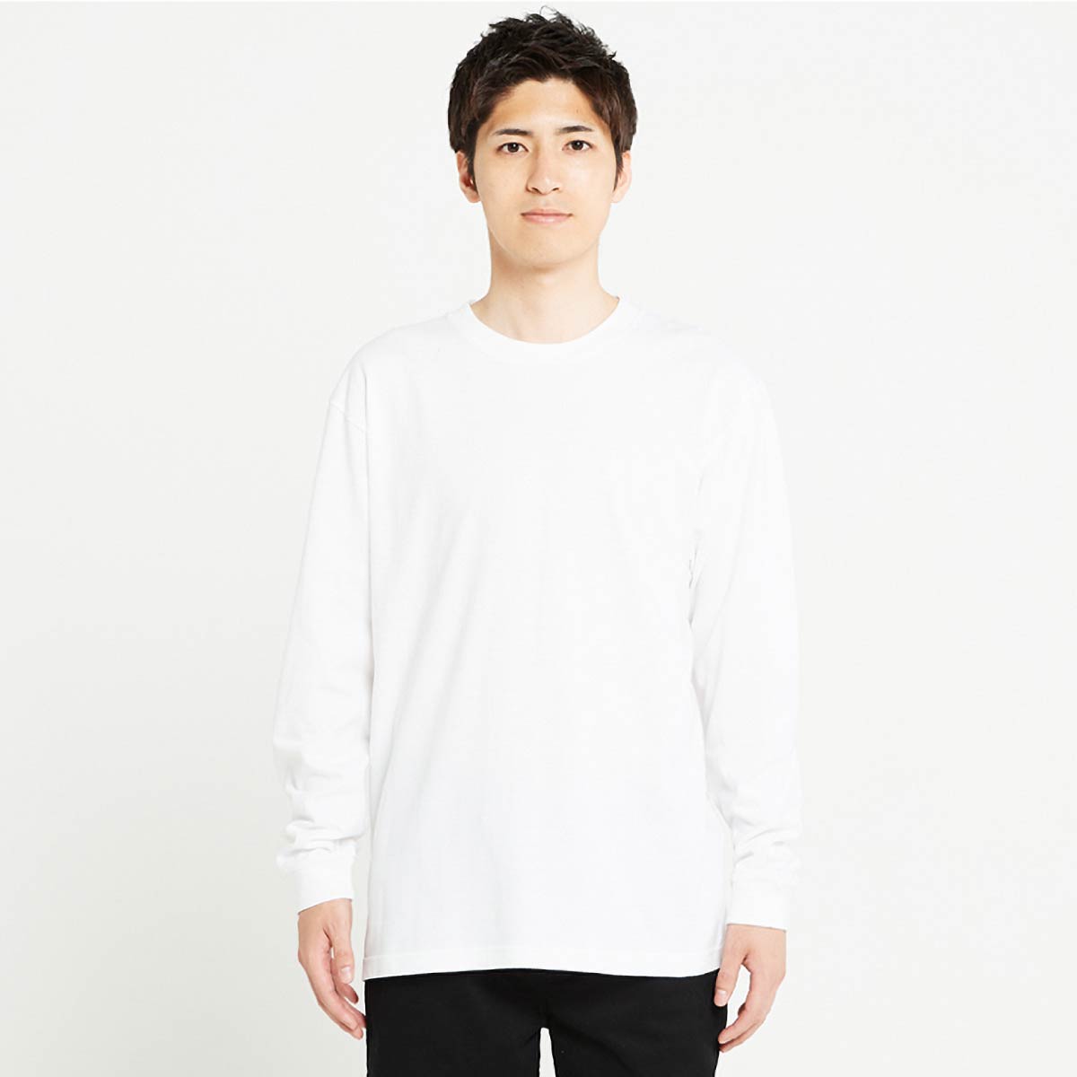 5.6オンス ヘビーウェイトLS-Tシャツ(+リブ) | メンズ | 1枚 | 00110-CLL | スモークブラック