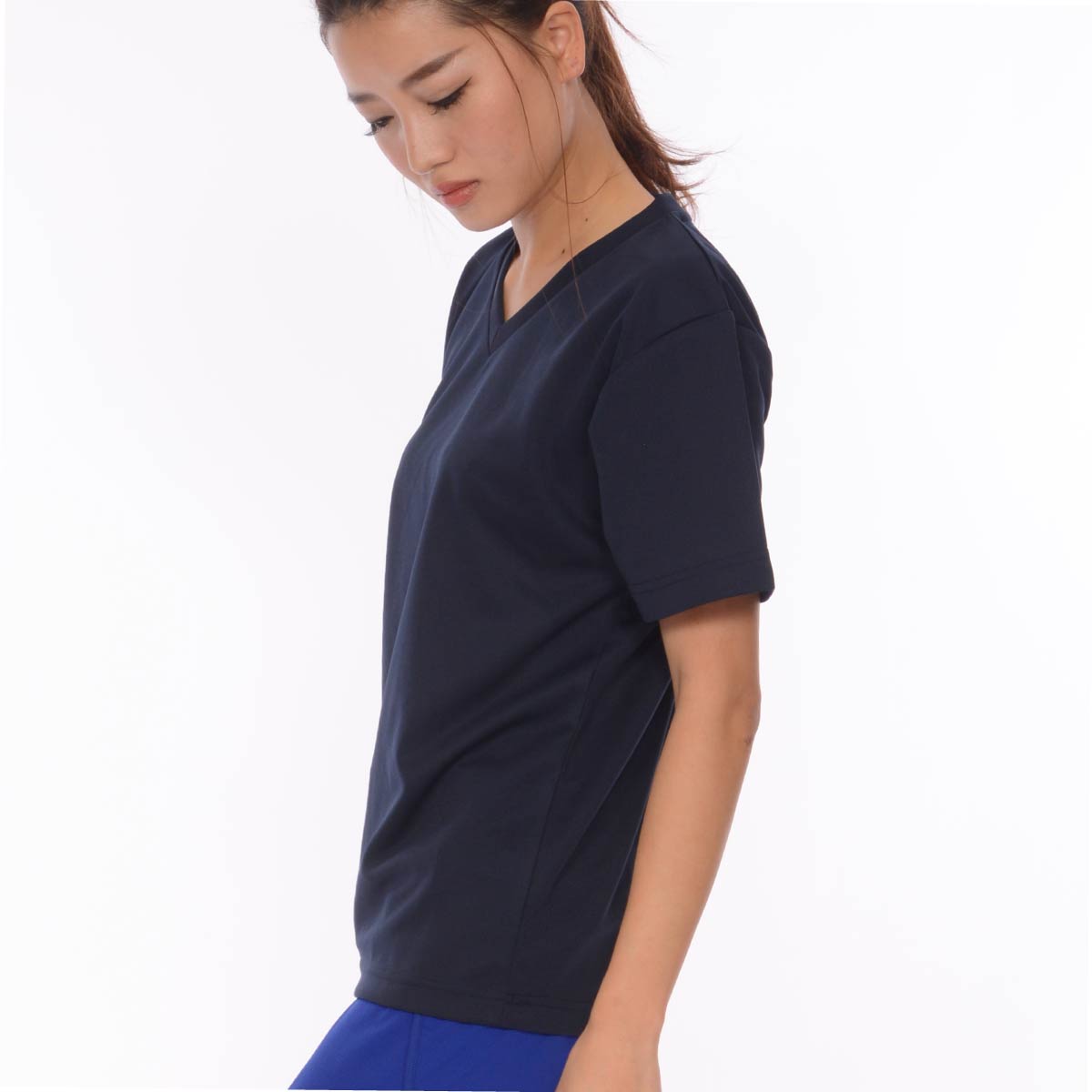 4.4オンス ドライ Vネック Tシャツ | メンズ | 1枚 | 00337-AVT | ネイビー