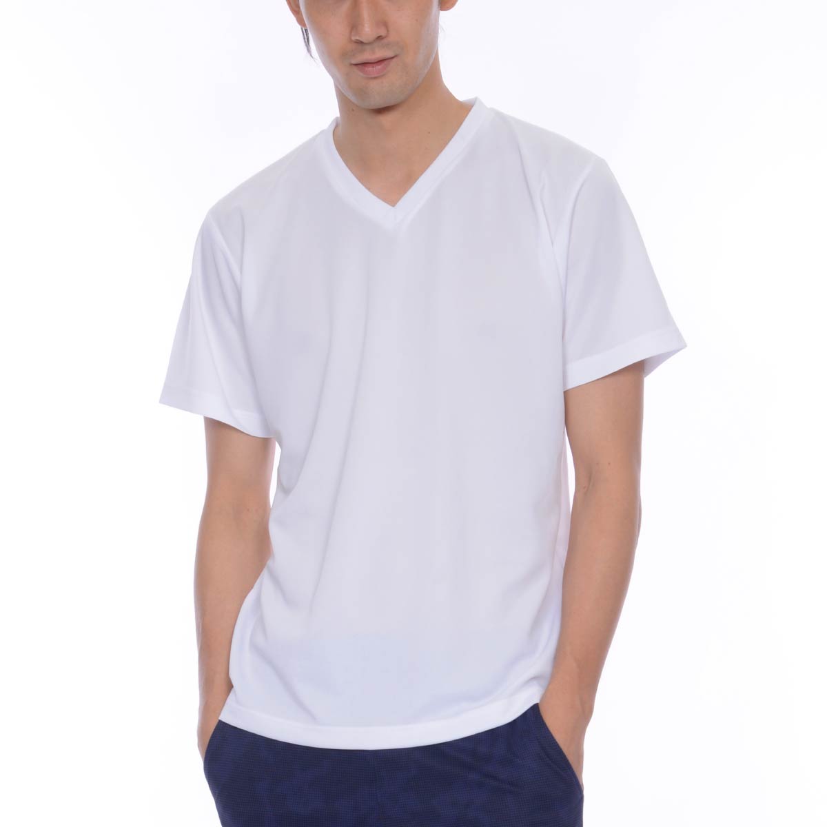 4.4オンス ドライ Vネック Tシャツ | メンズ | 1枚 | 00337-AVT | レッド